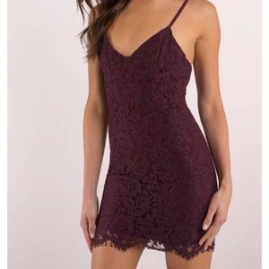 Willow Wine Lace Dress from Tobi *50% OFF!!